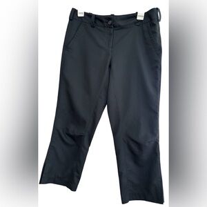 Nike Dri-FIT Golf Cropped Pants Sz 6 Black Performance Athletic